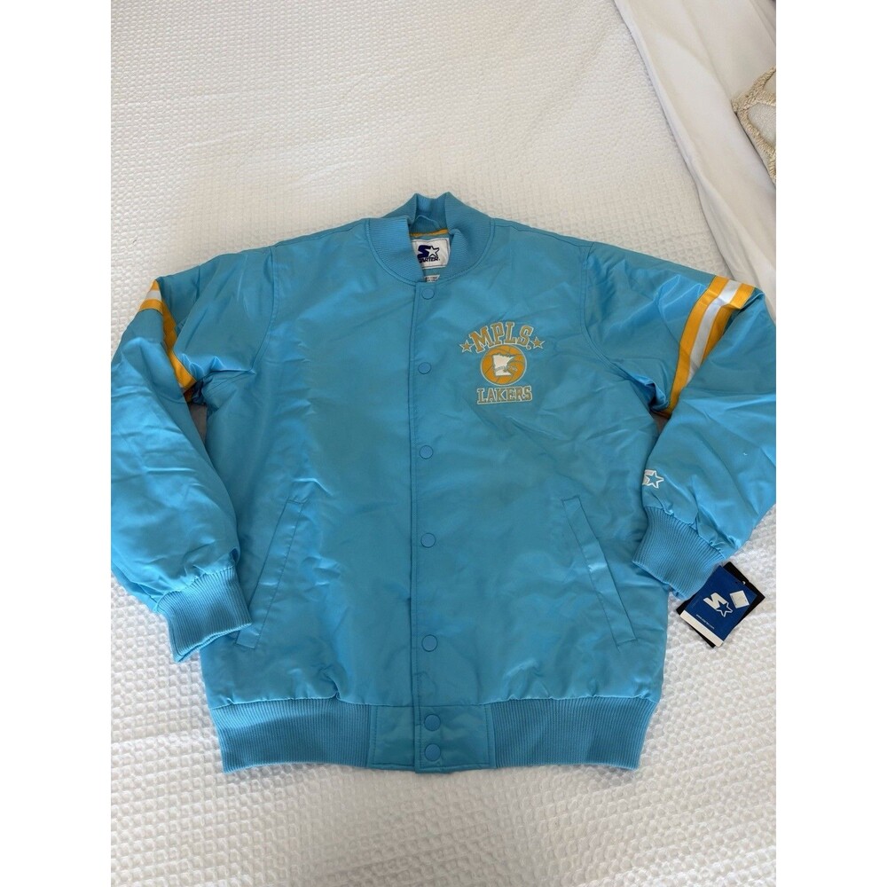 Mpls Lakers Starter Jacket XL Light Blue New